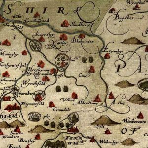 Extract from Hampshire map of 1575